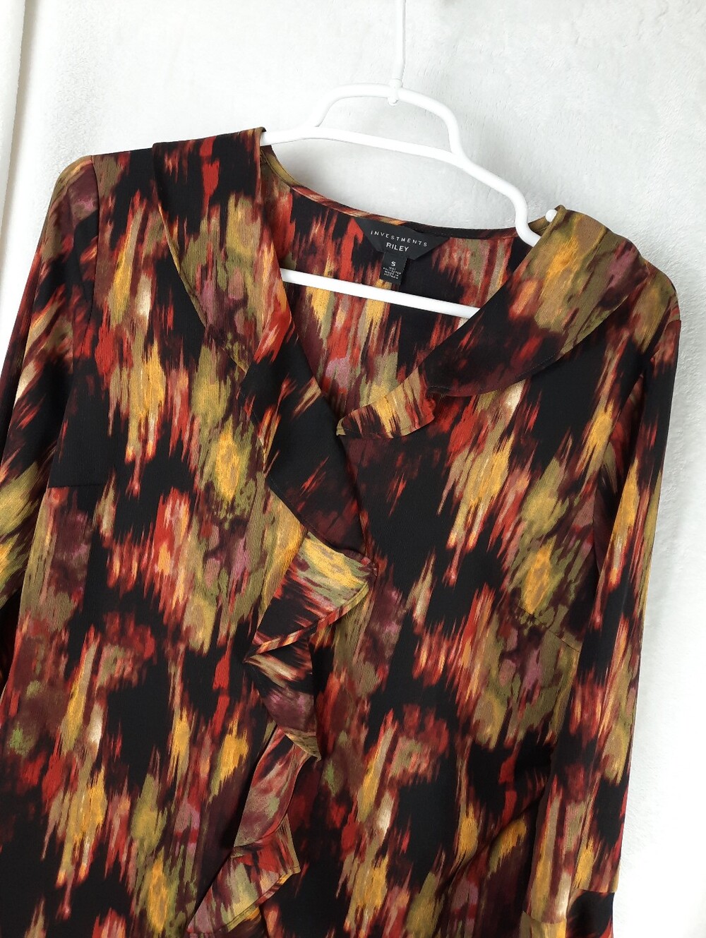 Investments Riley Women's Ruffle Front Blouse - Picture 5 of 14